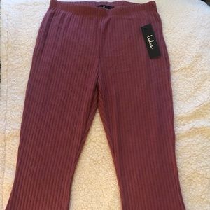 Ribbed Flare Pants